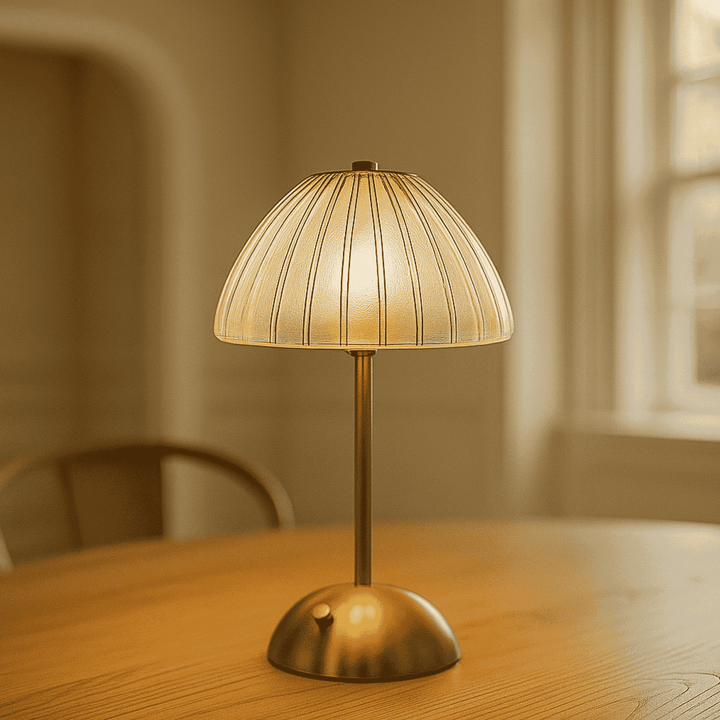 LumiCrystal Table Lamp table lamp with crystal detail — front view