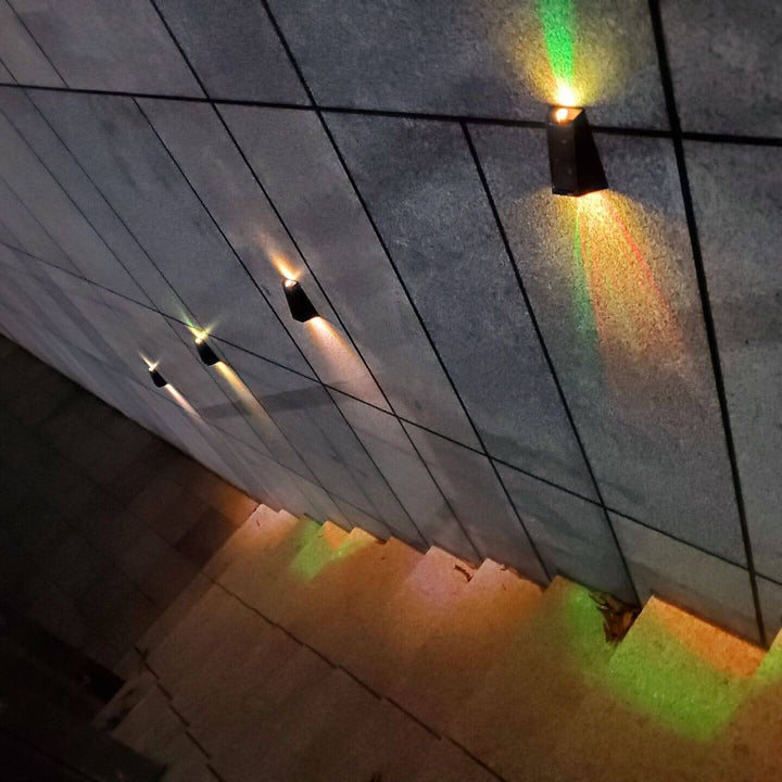Modern LED Trapezoid Solar Wall Sconce