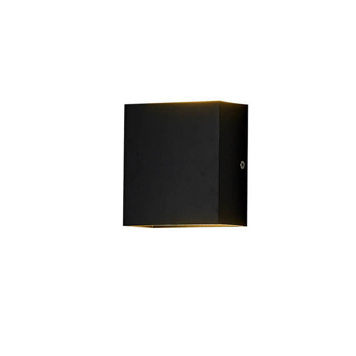 Modern minimalist square LED outdoor wall sconce hero shot