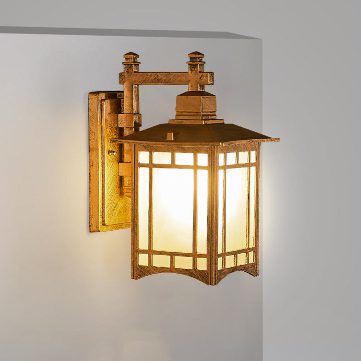 Modern Pavilion LED Solar Outdoor Wall Sconce