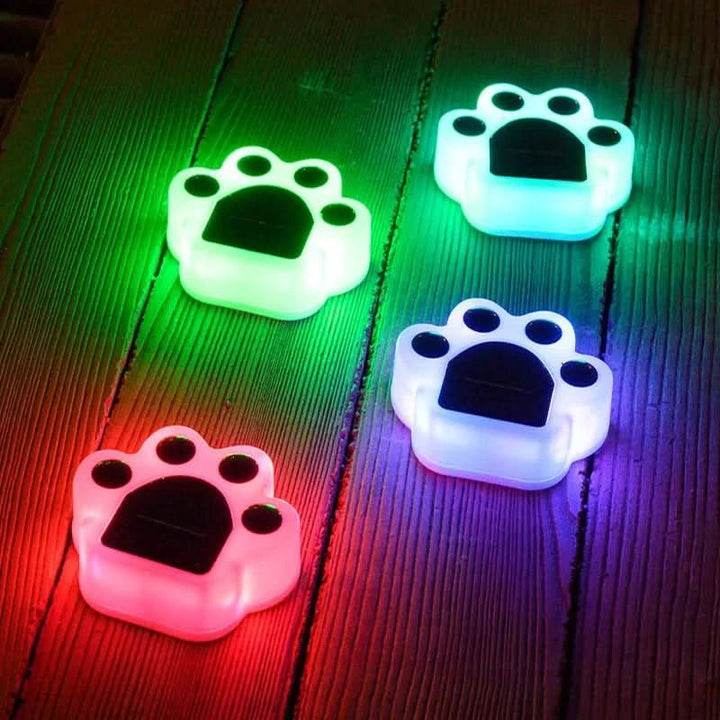 Solar LED Paw Garden Light – Outdoor Decor