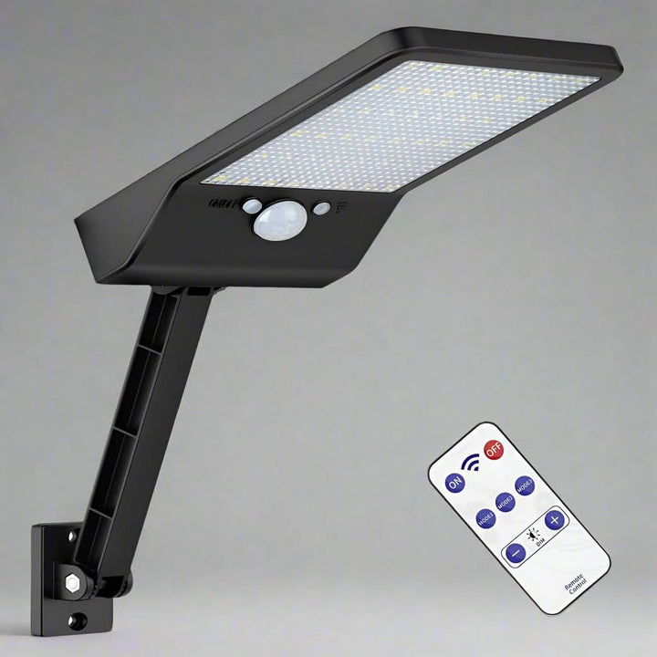 Modern Rectangular Solar LED Spotlight — Motion Sensor