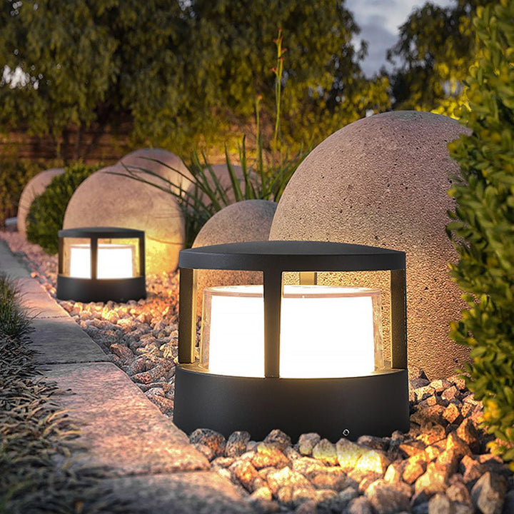 Round Outdoor Post Light