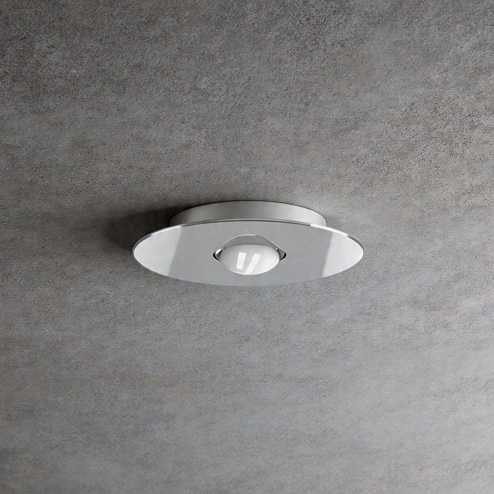 Veluné ceiling lamp, natural rattan woven shade, front product view