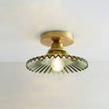 ∅ 8.7″ x H 4.5″ / Dia 22cm x H 11.5cm / Gold & Green