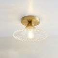 ∅ 8.7″ x H 4.5″ / Dia 22cm x H 11.5cm / Gold & Clear