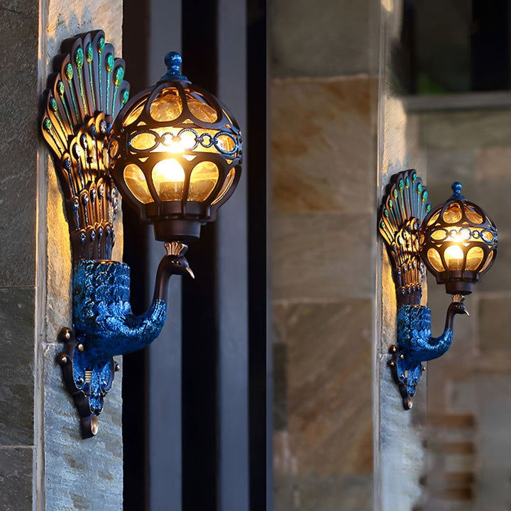 Peacock Outdoor Sconce