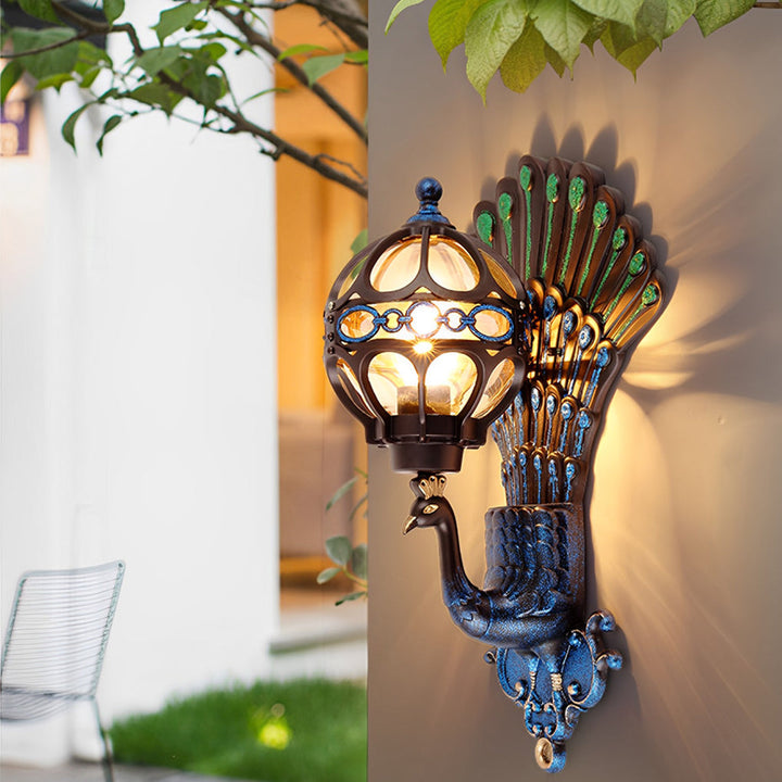 Peacock Outdoor Sconce