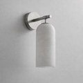 ∅ 3.9″ x H 7.8″ / Nickel & White
