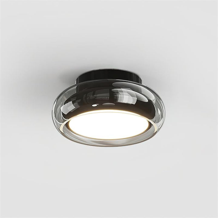 June Retro Glass Flush Light
