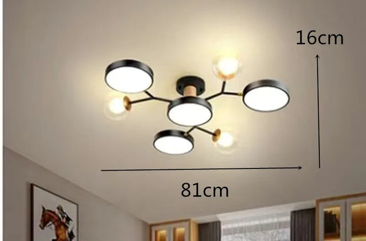 Elvirox ceiling light from below – tri-colour LED glow