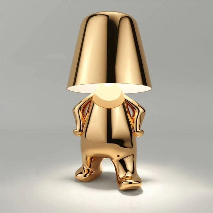 Zoryl elegant gold LED lamp design 7 on a console
