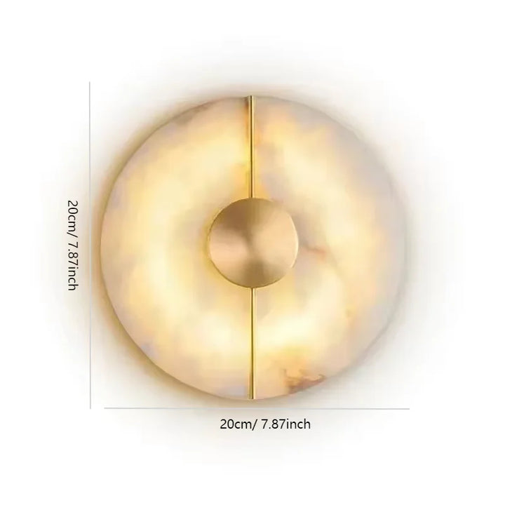 Modern Alabaster Marble Wall Sconce — Luxury Bedside & Hallway Light