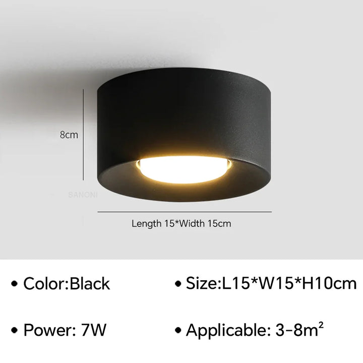 Birelio ceiling lamp, geometric metal frame design, front view