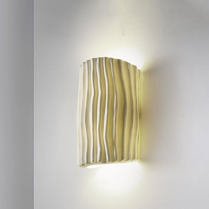 Nordic Textured Half-Cylinder LED Wall Light