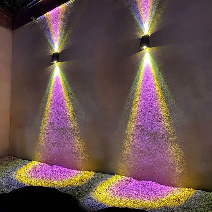 Modern Solar LED Up & Down Wall Light