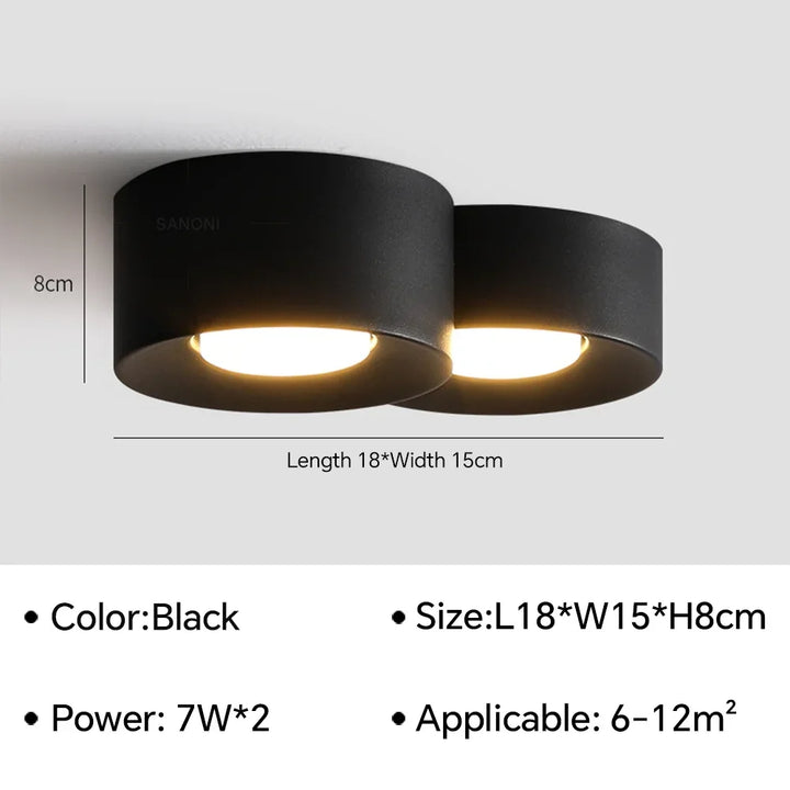 Birelio lamp side profile showing geometric metal structure