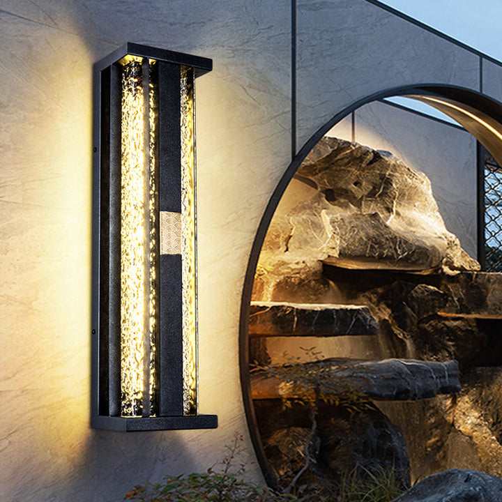 Traditional Rectangular Solar LED Wall Sconce