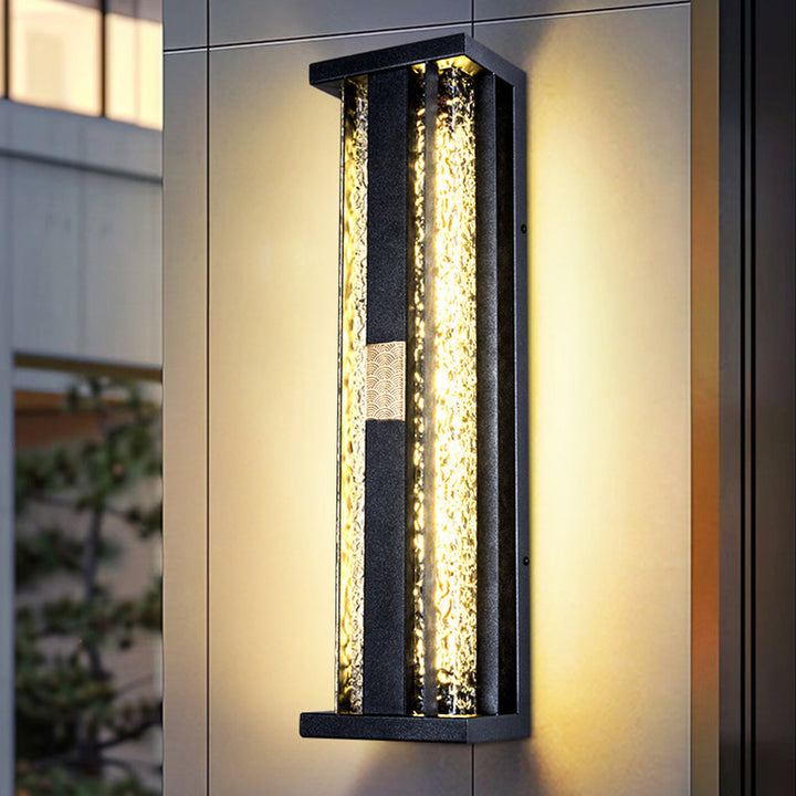Traditional Rectangular Solar LED Wall Sconce
