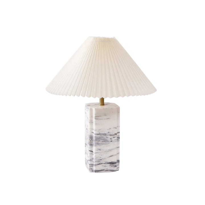Belmora curved marble table lamp lifestyle shot