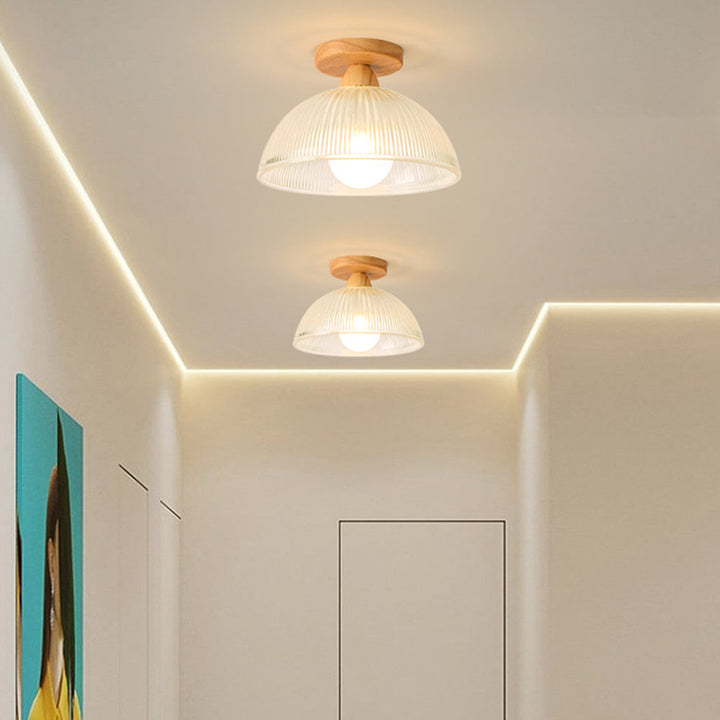 Zeza Glass Ceiling Lamp — Warm Timeless Living Room Light