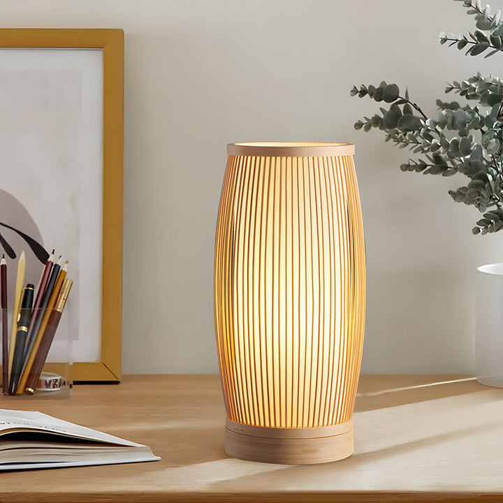 Vintage Bamboo Table Lamp