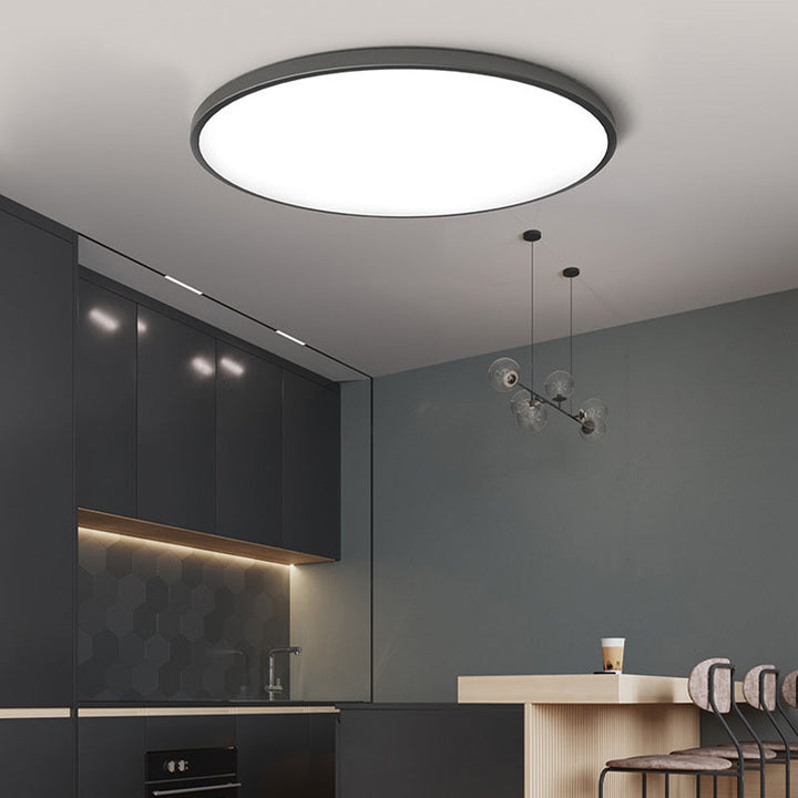 Yani Flush Mount Ceiling Light flush mount ceiling light on bedside table beside bed