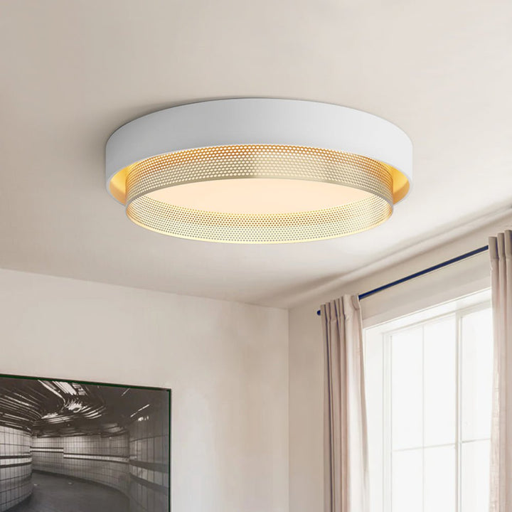 Zorlin Gold Flush Ceiling Light