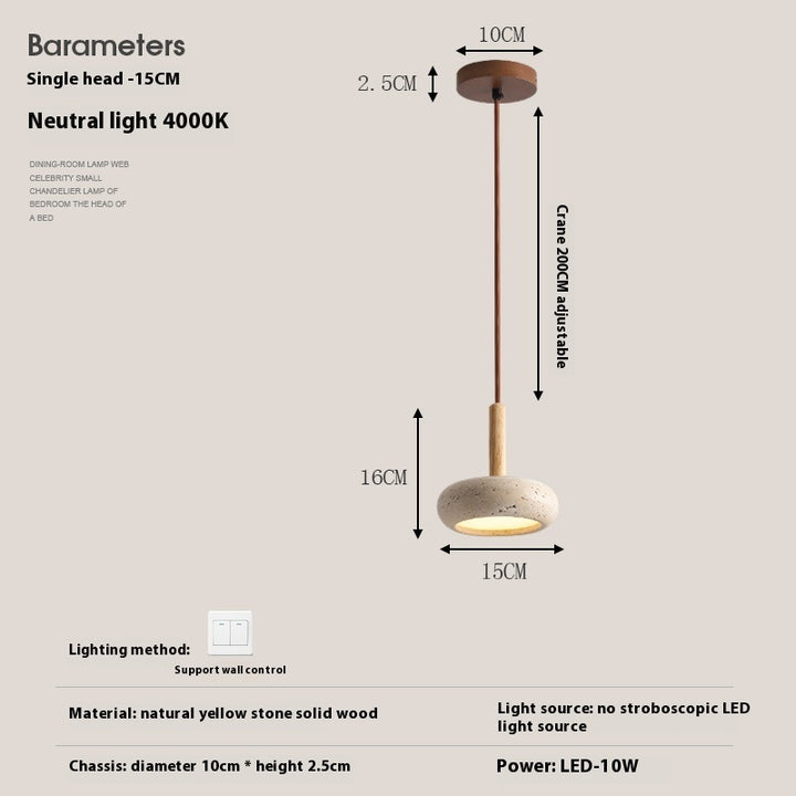 Terrazzo pendant light – on transparent background, alternate angle