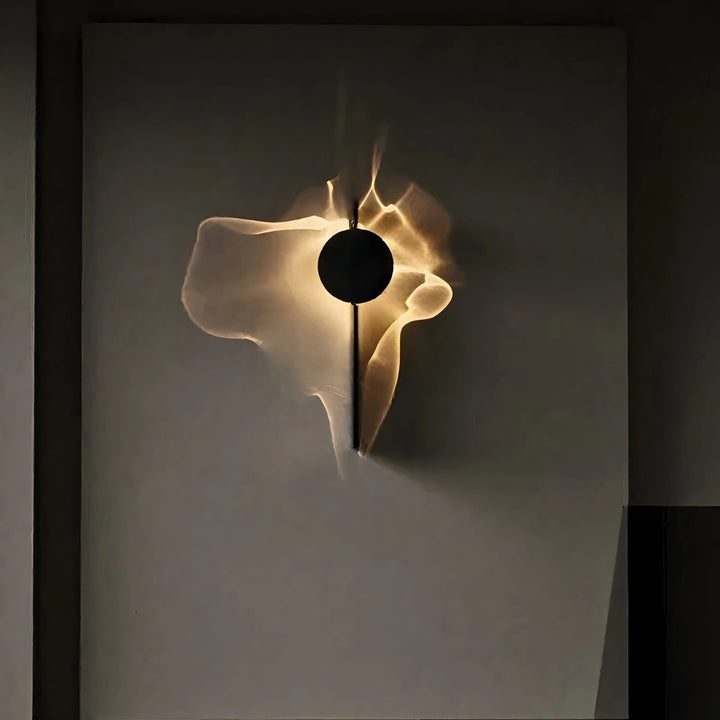 Modern Ripple Wall Sconce – Adjustable Metal LED Light