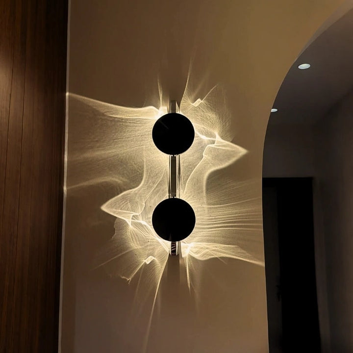 Modern Ripple Wall Sconce – Adjustable Metal LED Light